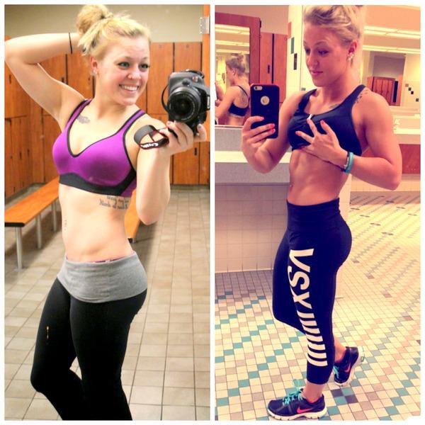 Amber Smith: before and after.
