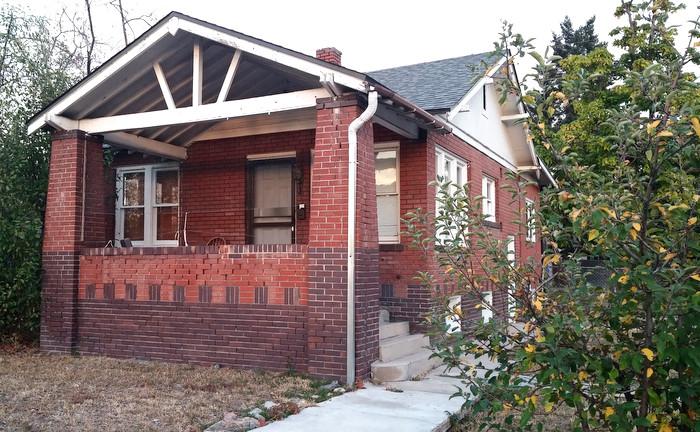 The exterior of Carolyn Jarvis' house, a 1924 bungalow.