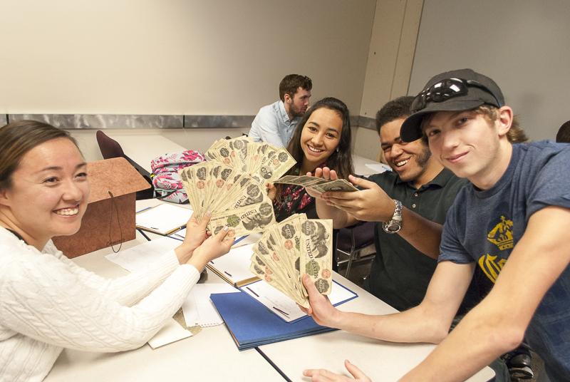 Collaboration is the key to success for these students in the Gilded Age Tycoons course.