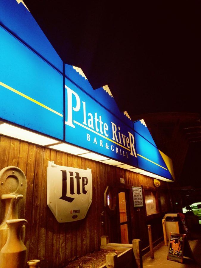 The Platte River Bar & Grill, located at 5995 S. Santa Fe Drive in Littleton, Colo., on the evening of March 6, 2018.