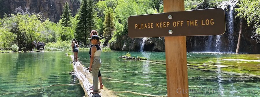 via University of Colorado Boulder
Hanging Lake is an example of a trail endangered by unethical hikers.