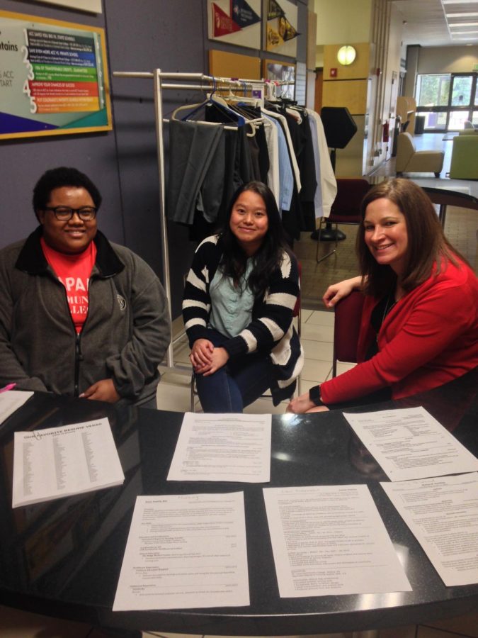 With the help of Jessica Keys, Shao Yeung and Laura Aycock, more than 35 students had their resumes reviewed in preparation for next weeks Career Fair. The fair take place Wednesday, March 28, 2018, from 11:00 a.m. to 2:00 p.m. in the Summit Room on the Littleton campus of Arapahoe Community College.