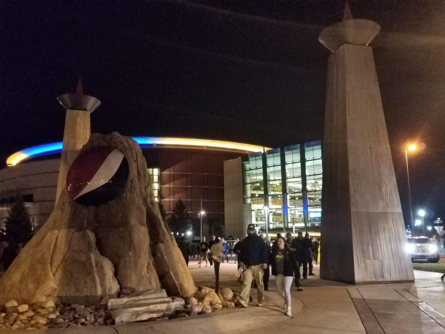 The Pepsi Center after the Denver Nuggets 88-82 win over the Portland Trail Blazers Monday, April 11, 2018 in Denver. 