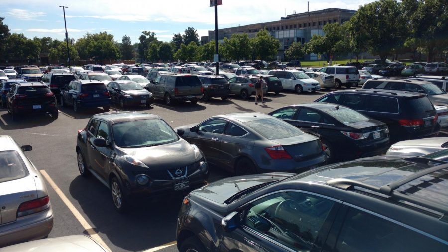 ACC's Parking Lot A  completely full at 10:00 am
