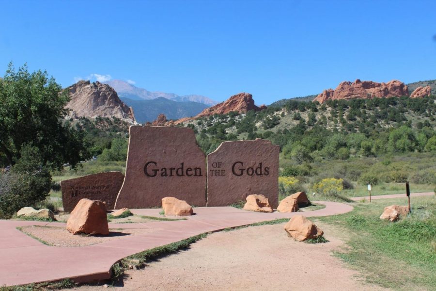 image via Ana Fernandes
The Garden of the Gods stone sign, which signals the beginning of the trails. Oct. 3, 2018  