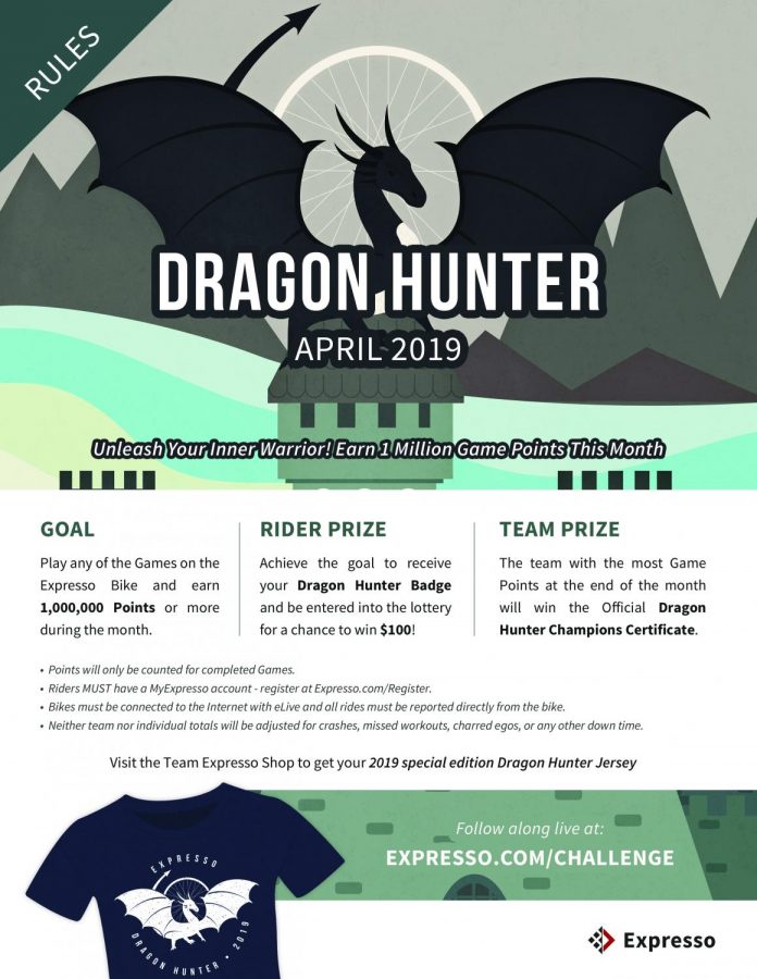 Dragon Hunter's April contest promo poster. (via Expresso.com) 