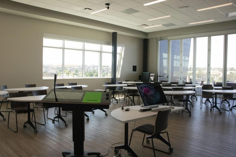 A new classroom at the Sturm Collaboration Campus in Castle Rock on Friday, Sep 13, 2019. These classrooms tend to take a modern approach to college education. 