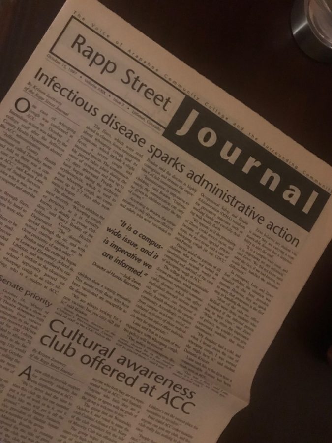 Issue of the Rapp Street Journal detailing the Cultural Awareness Club. Photo taken by Juana Rocha on Oct. 26, 2019. 