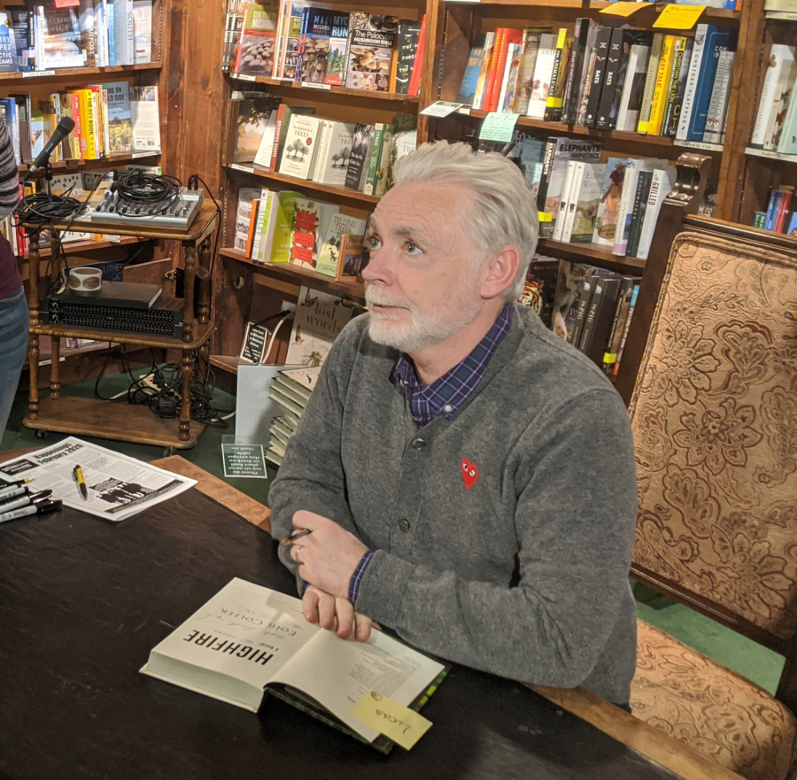 Author+Eoin+Colfer+signing+copies+of+his+new+book%2C+Highfire%2C+at+the+Tattered+Cover+Book+Store+on+Wednesday%2C+Feb.+5%2C+2020.