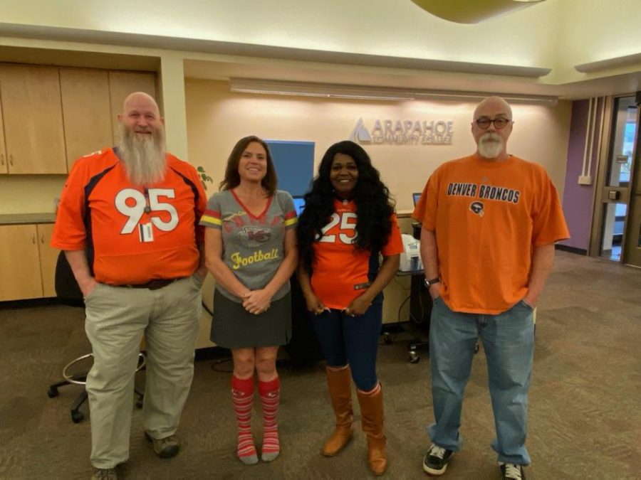 Pictured are ACC Record and Enrollment Services staff , Bill Collins, Darcy Briggs, Christie Piggee-Howell, and Doug MacDougall (L-R). Photo via Darcy Briggs
