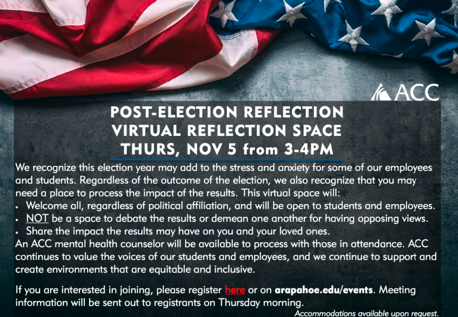 POST-ELECTION REFLECTION 
Thursday, November 5, 2020