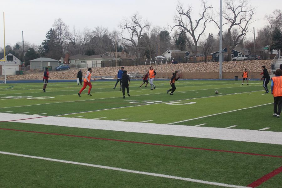 Teamwork success within the soccer team, Englewood High School, March 11,2021. via Joseph Groenbeck