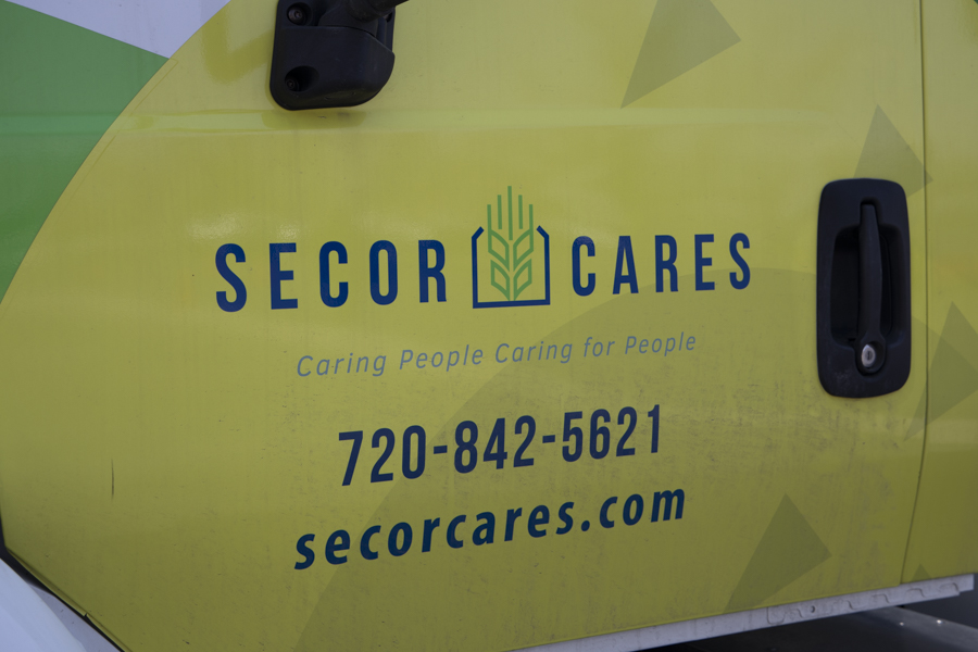 Secor Cares Mobile Food Truck sits in the ACC parking lot. April 14, 2021. 
