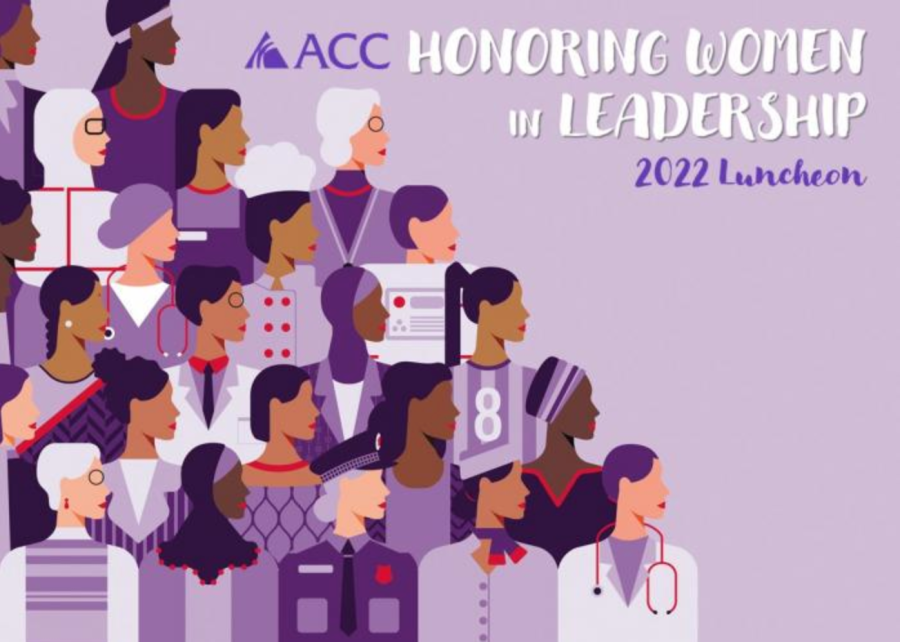 Honoring Women in Leadership Luncheon event poster.