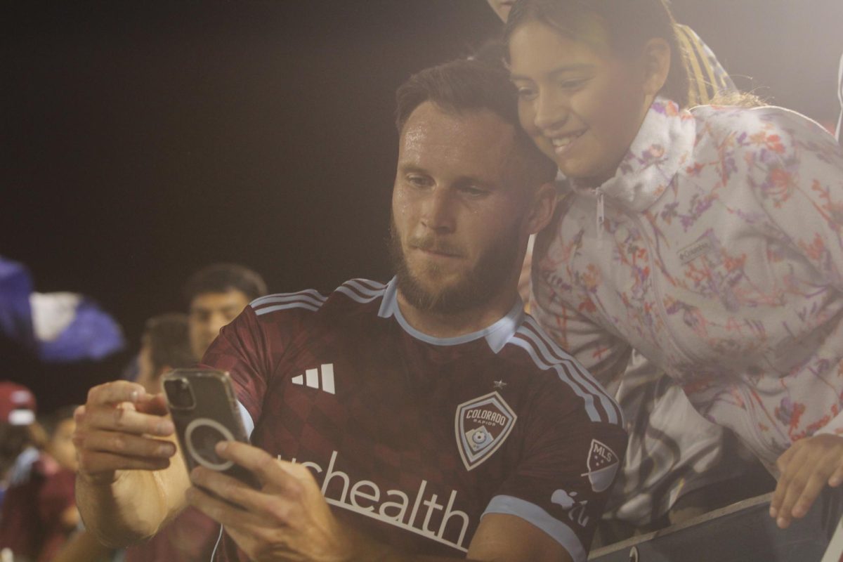 Defender, Keegan Rosenberry takes photos with fans after theDefender, Keegan Rosenberry signs autographs after the Colorado Rapids 1-3 loss to the Los Angeles Galaxy.