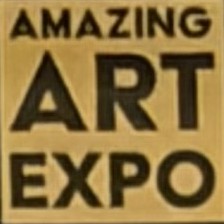 A sign for Amazing Art Expo